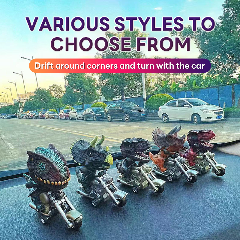 Feel the Drift! Harley Dino Dashboard Buddy — Moves as You Turn, Pure Fun on the Road