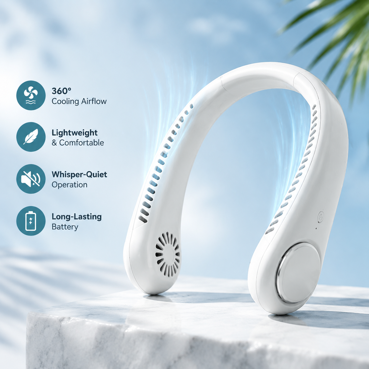 🔥75% OFF- Wearable Bladeless Neck Fan