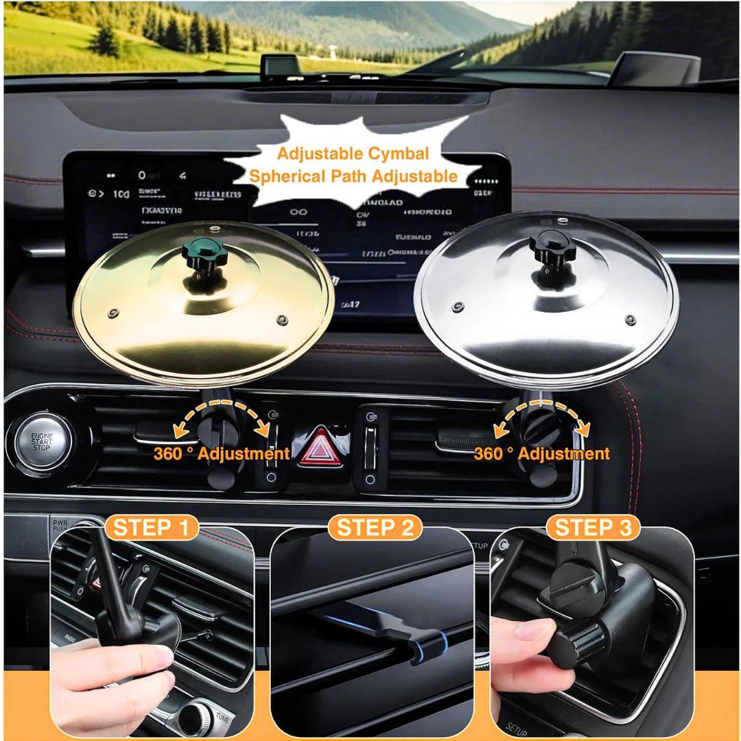 🚗Car Cymbal-Air Vent Mini Drum Crash Cym