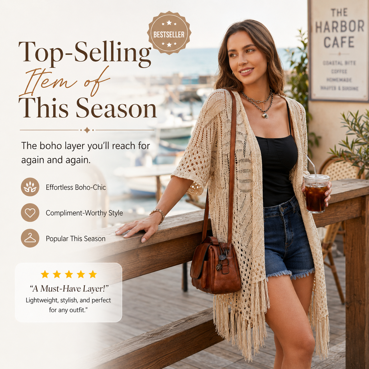 WOMEN'S LIGHTWEIGHT KNIT CARDIGAN