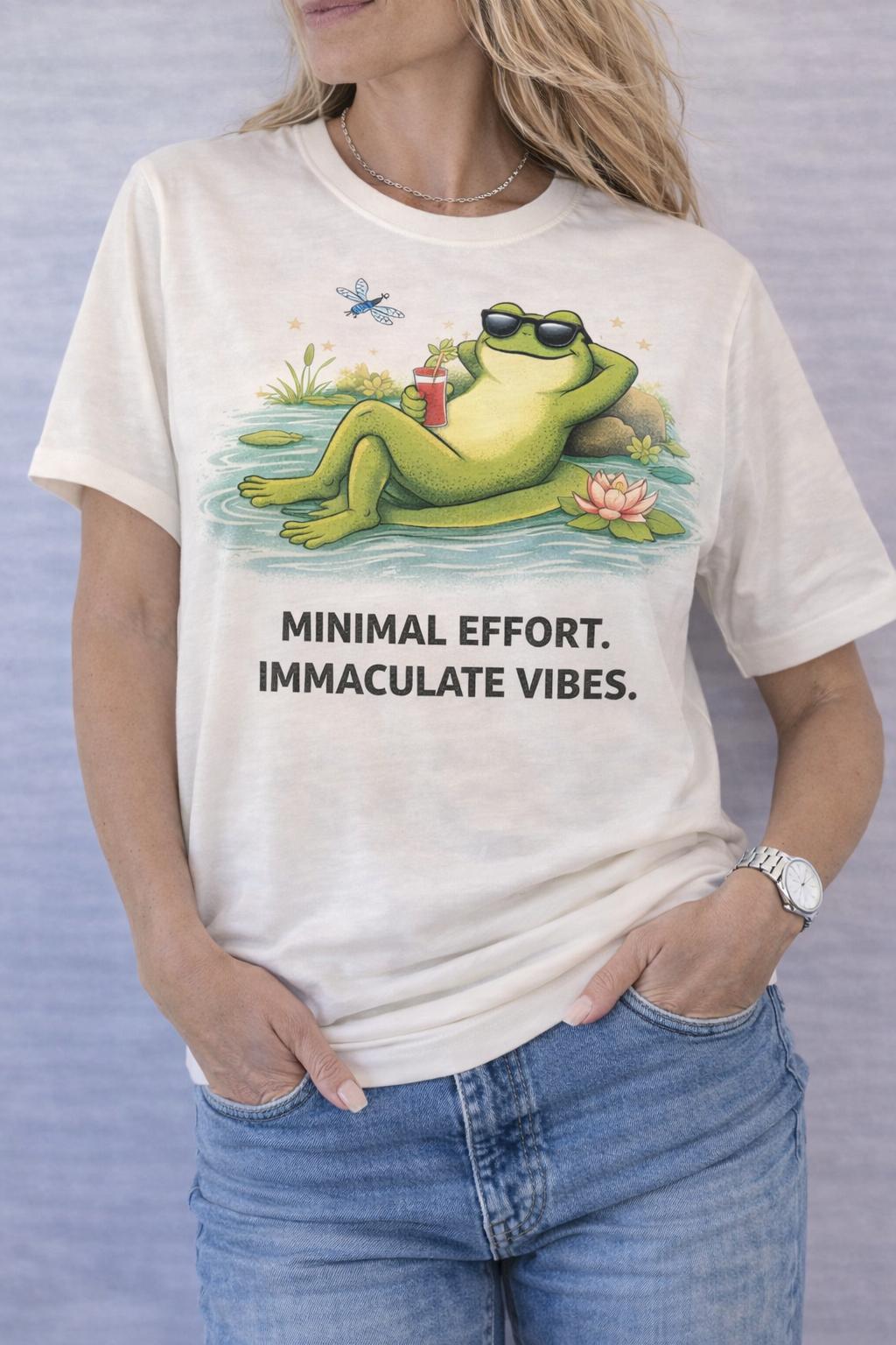 Minimal effort. Immaculate vibes. frog T-Shirt