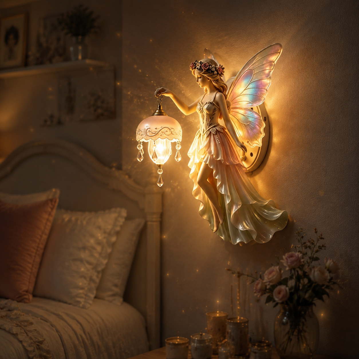 ✨Last Day 60% OFF✨ Aetheria Enchanted Fairy Wall Lamp 🧚‍♀️