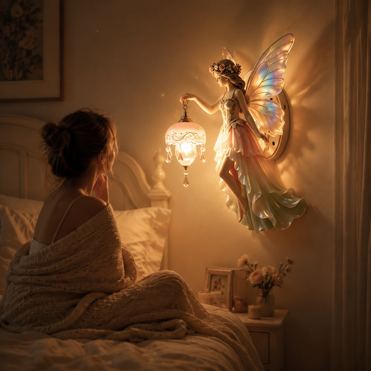 ✨Last Day 60% OFF✨ Aetheria Enchanted Fairy Wall Lamp 🧚‍♀️