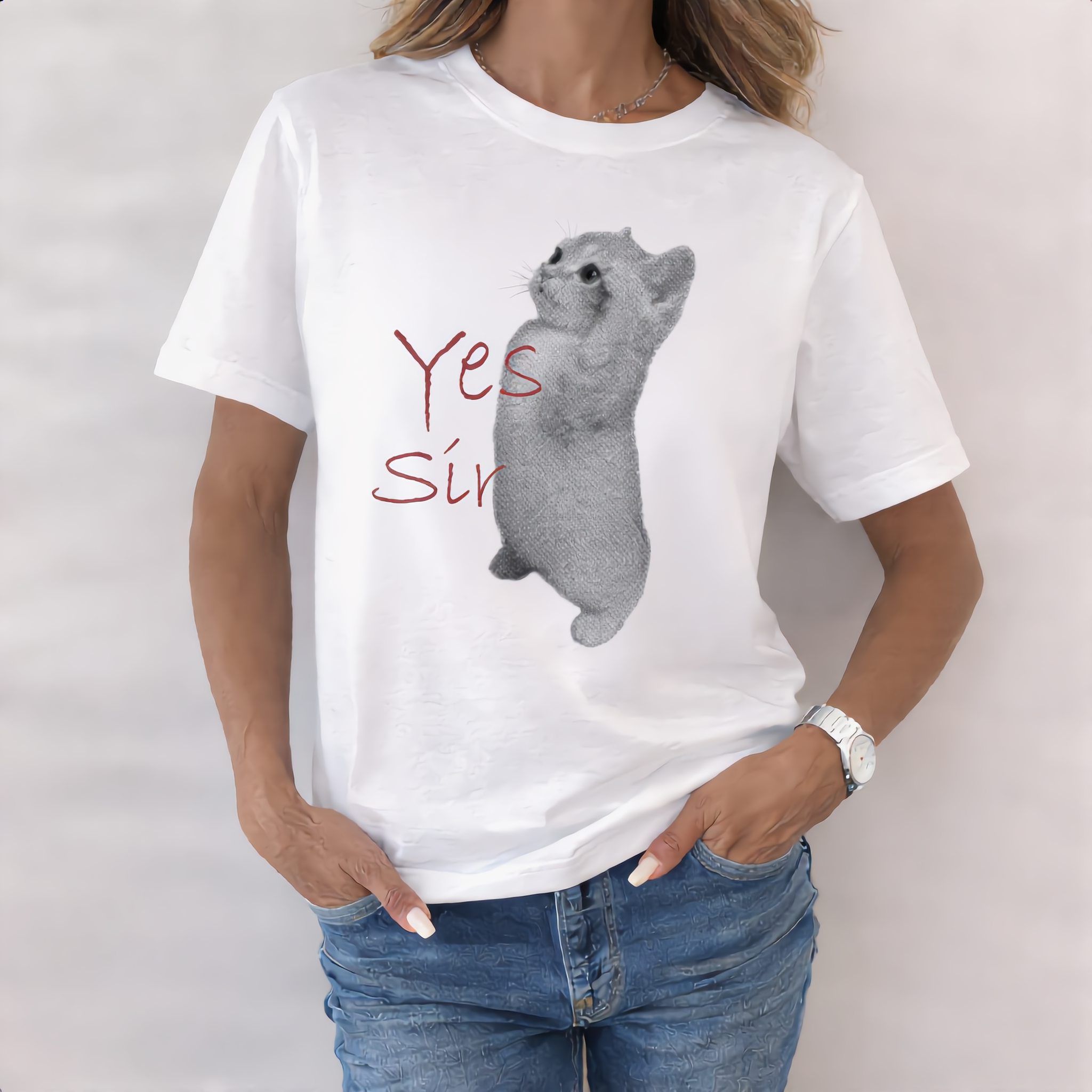 YES SIR CAT T-Shirt