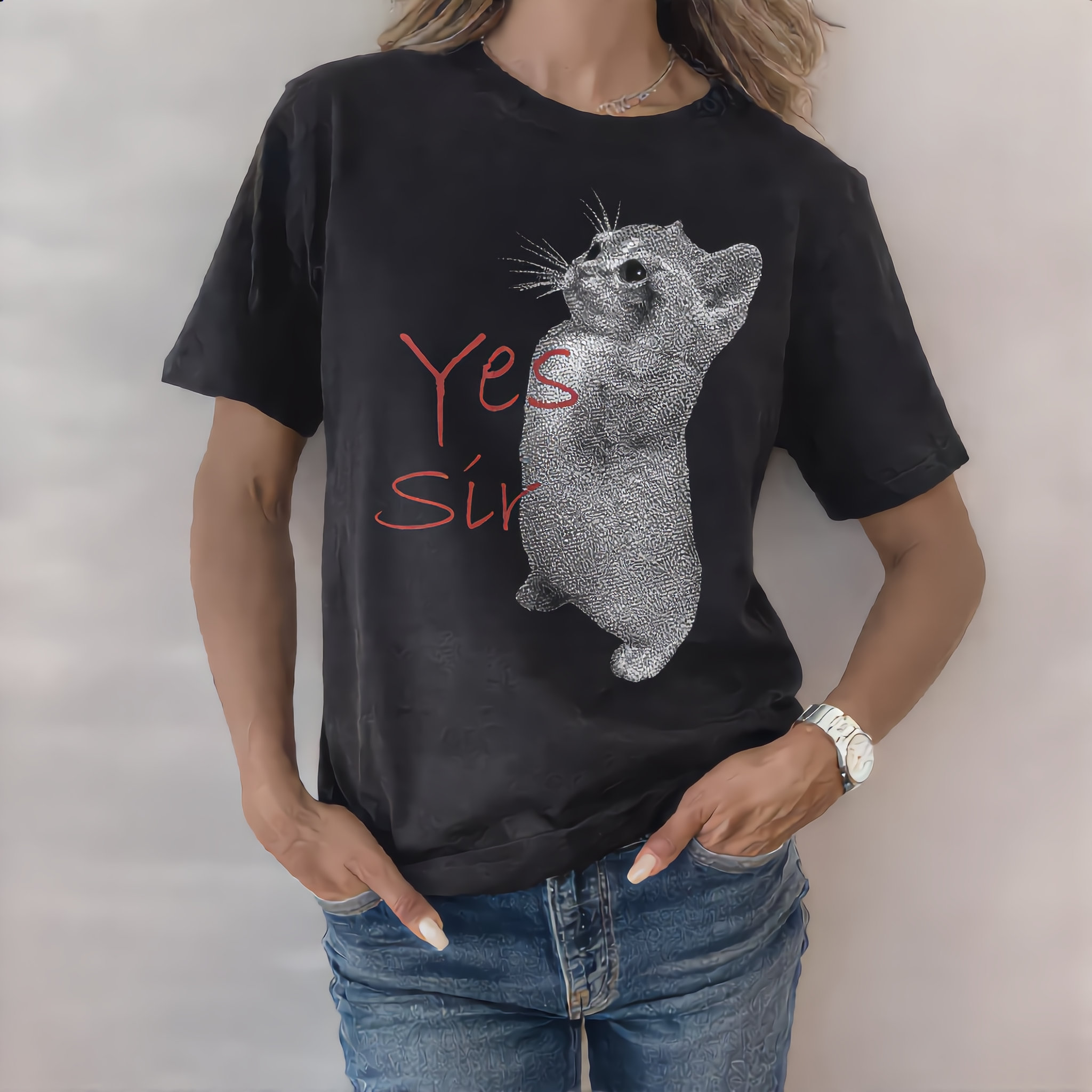YES SIR CAT T-Shirt