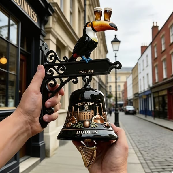 🔥HOT SALE 55% OFF🎉🍺Vintage Celtic Toucan Cast Iron Wall Bell – Classic Tavern Decor For Entry & Home Bar