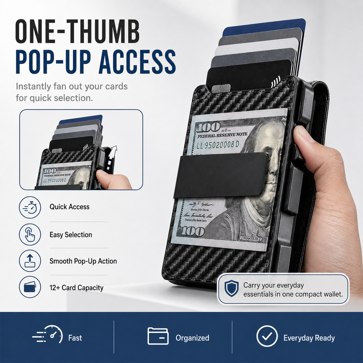 70%OFF-Tokavera® Minimalist Wallet - Maximum Capacity. Minimal Footprint.