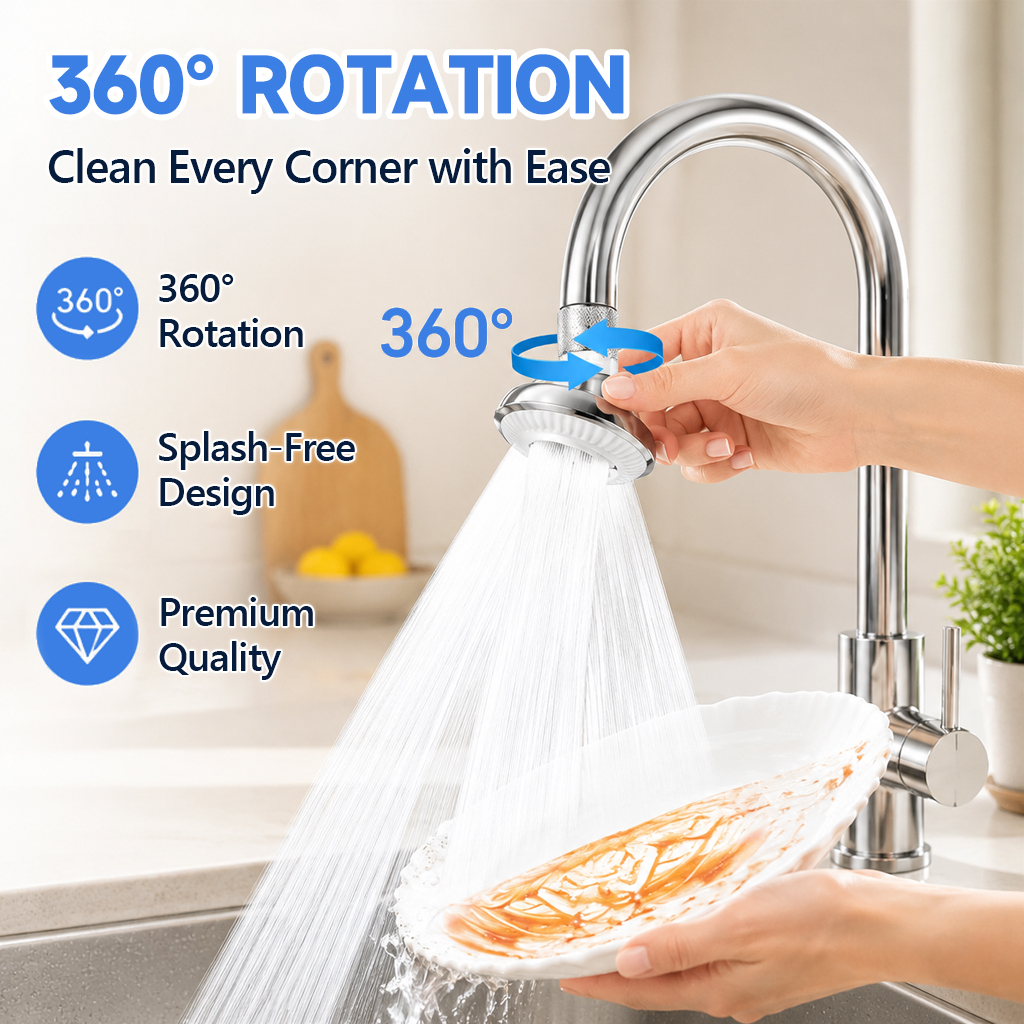 🔥LAST DAY 70% OFF🔥 SinkGenie 360° Pro Aerator - Never Clog Again
