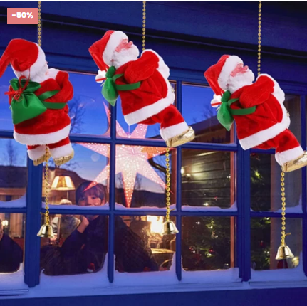 🔥LAST DAY 50% OFF🔥Santa Claus Climbing Beads Rope