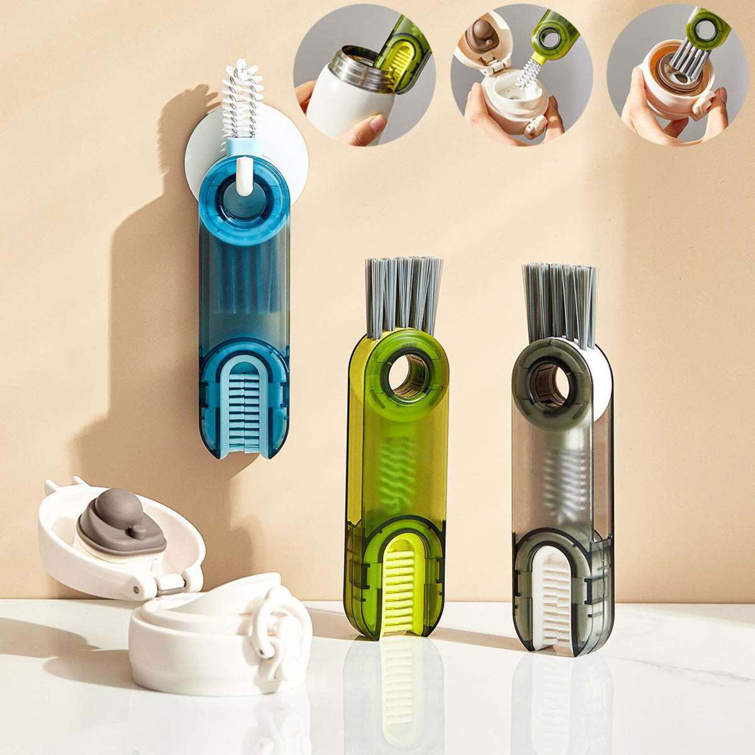 🔥Last Day Promotion-49%OFF🔥3 in 1 Bottle Cup Lid Brush