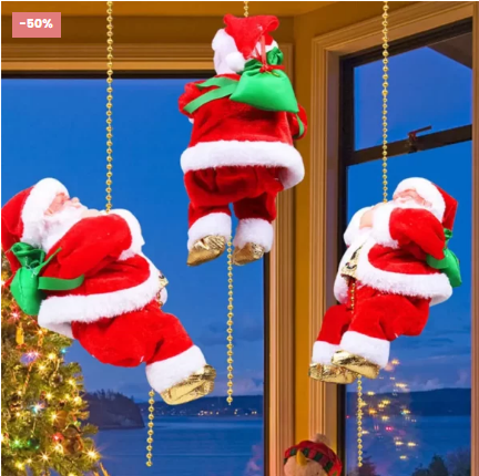 🔥LAST DAY 50% OFF🔥Santa Claus Climbing Beads Rope