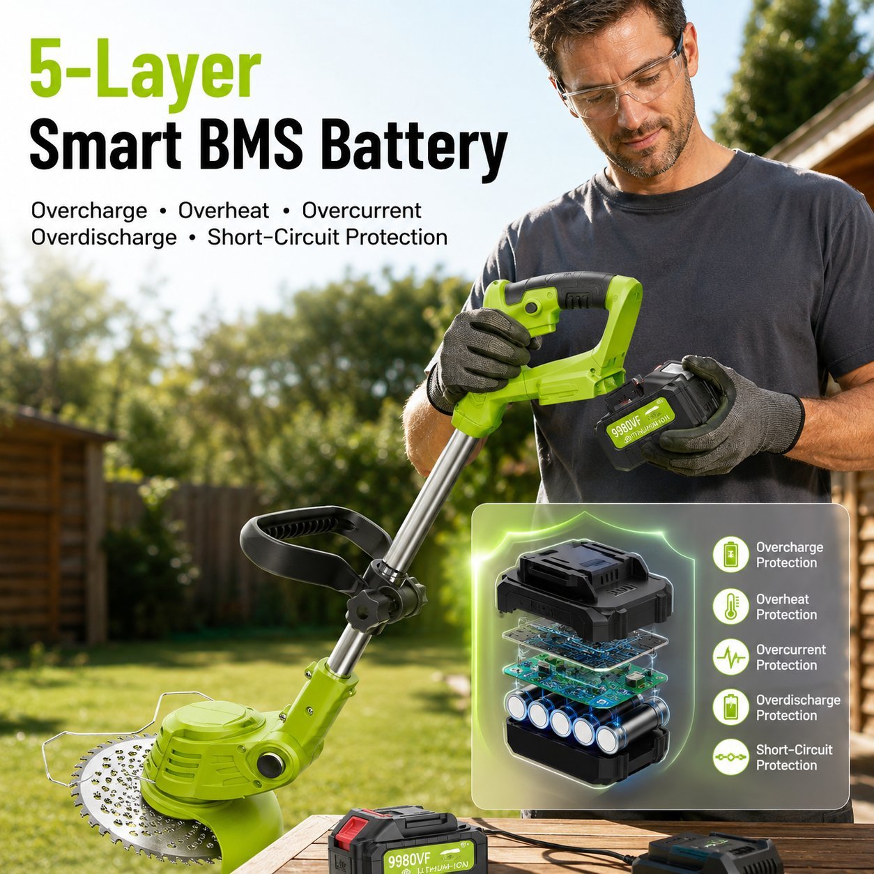 💝Summer Sale 60% OFF🌱3-in-1 Cordless Grass Trimmer