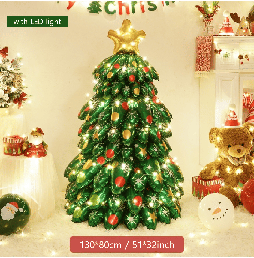 Early Black Friday Sale Buy 2 Get 1 Free 🎄4D Standing Large Christmas Tree Foil Balloon