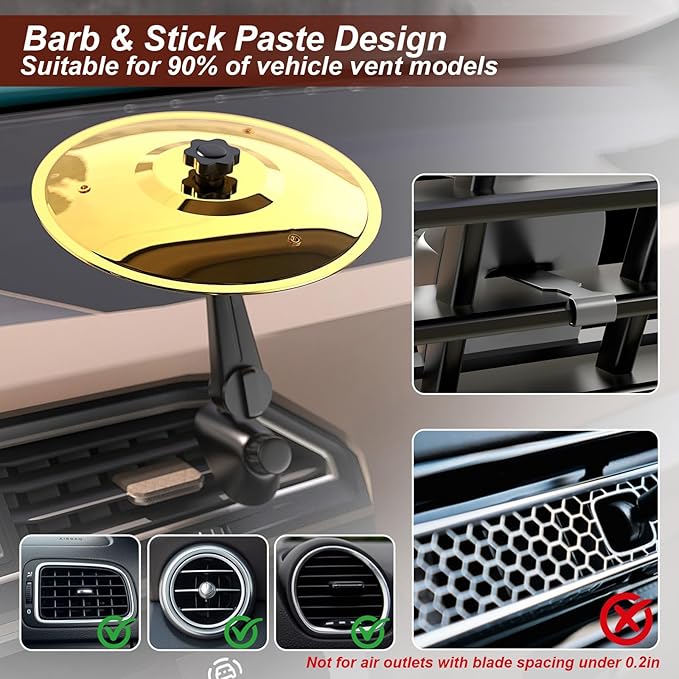 🚗Car Cymbal-Air Vent Mini Drum Crash Cym