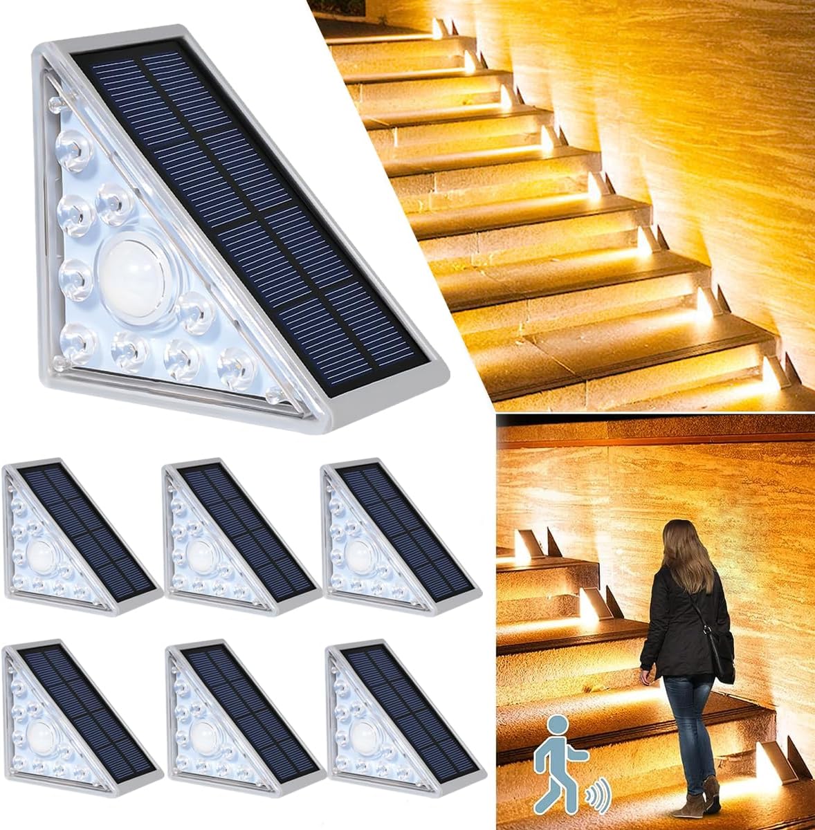 LED Solar Powered Stair Lights