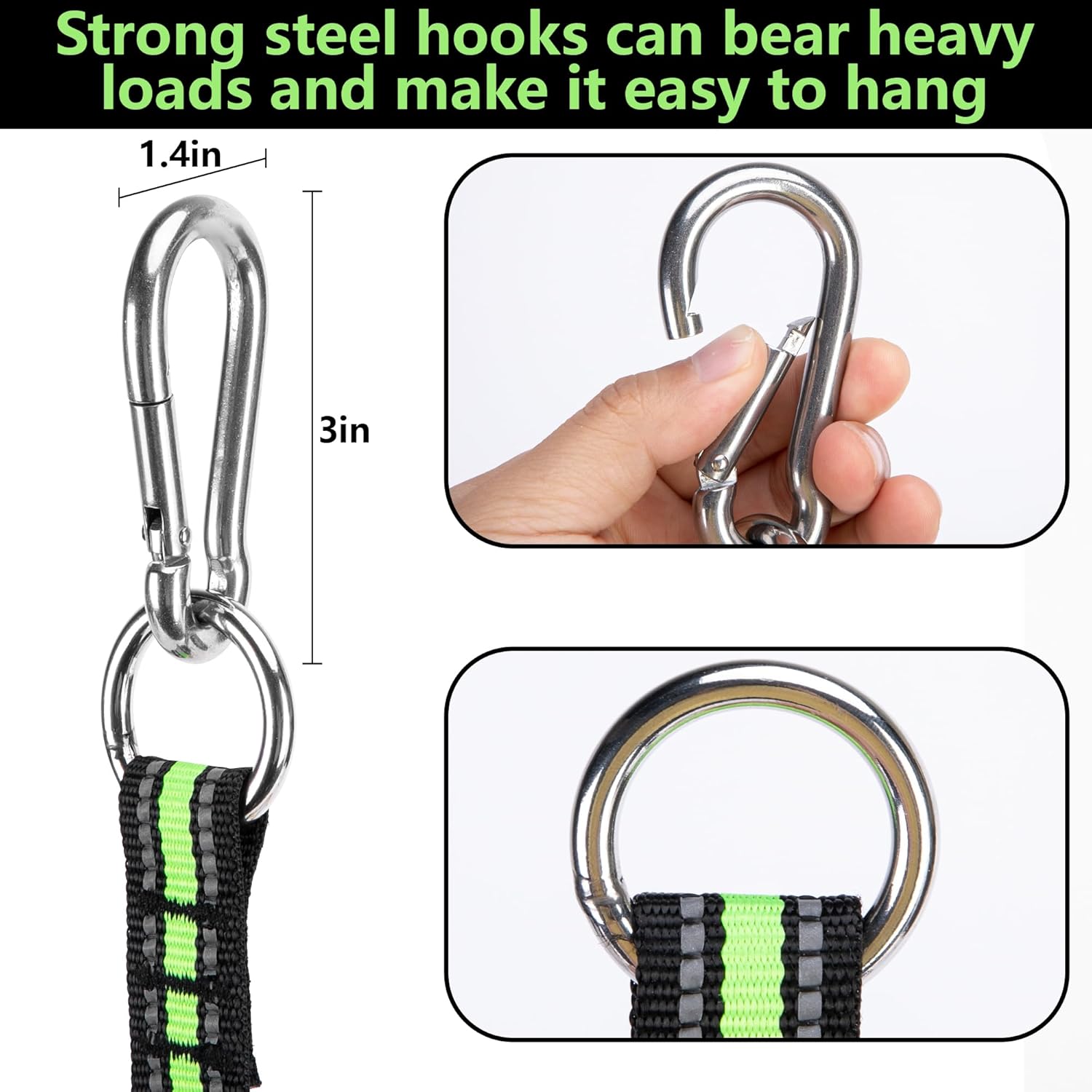 Folding Soft Ladder with Hook – Boarding Ladder for Inflatable Rubber Boats, Portable & Easy to Attach