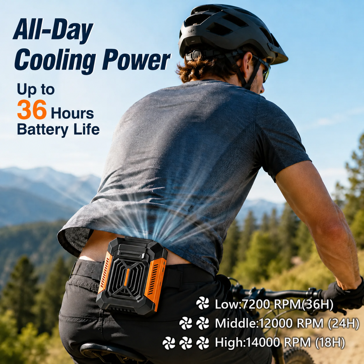 🔥75% OFF -3-in-1 Hardcore Waist Cooling Fan | 24H Last Cooling + Power Bank + LED Flashlight