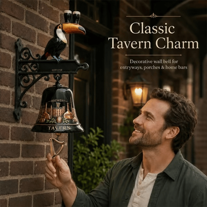 🔥HOT SALE 55% OFF🎉🍺Vintage Celtic Toucan Cast Iron Wall Bell – Classic Tavern Decor For Entry & Home Bar