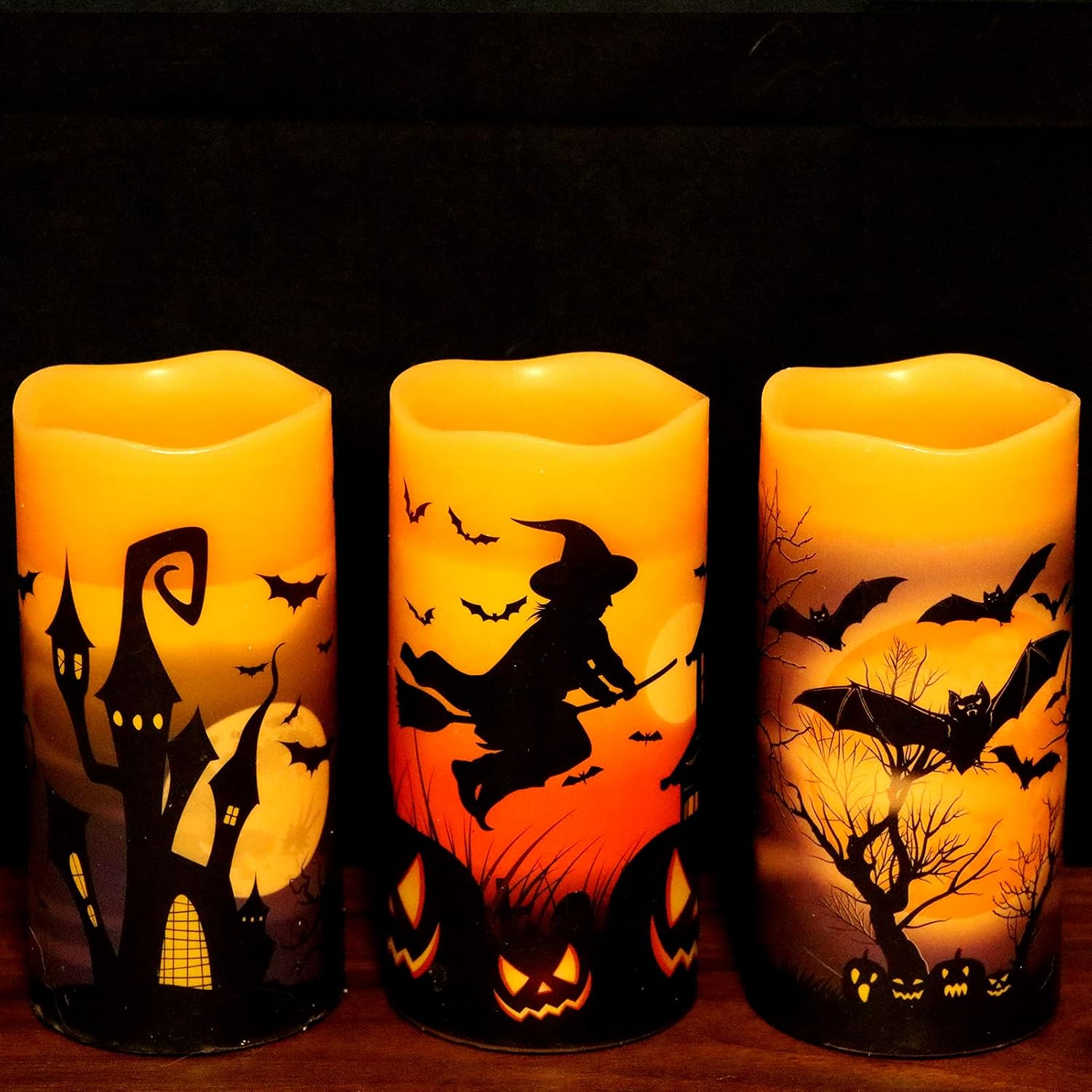 🔥 Massive 60% OFF-🕯️ Halloween Flameless Flickering Candle Set