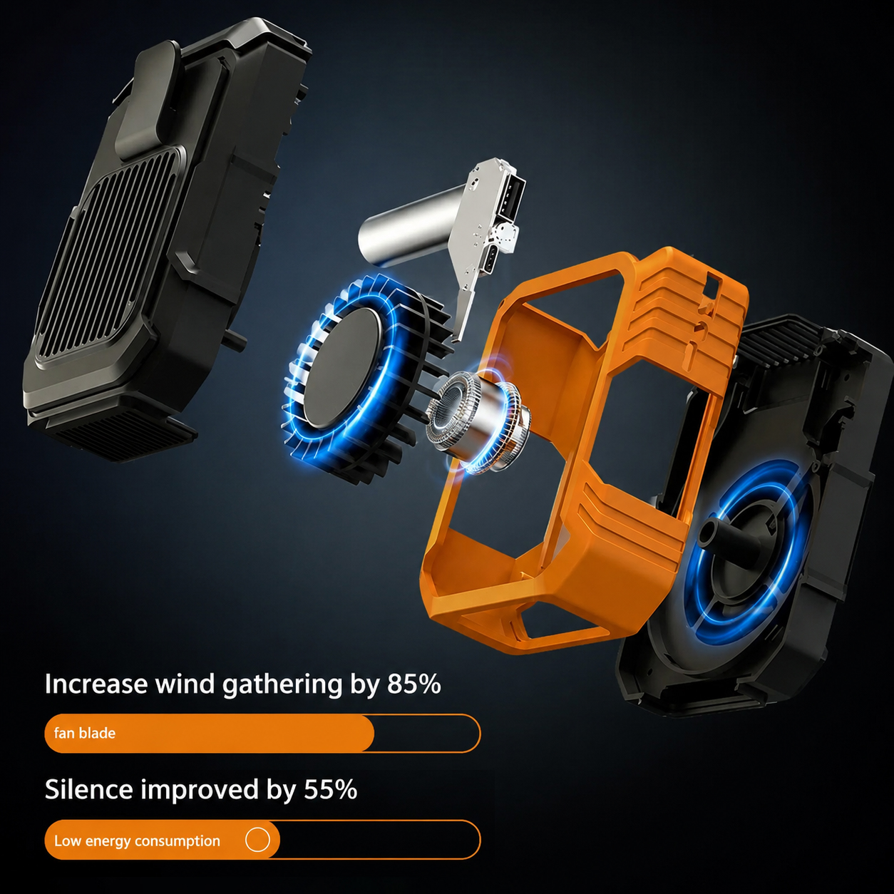  🔥75% OFF -3-in-1 Hardcore Waist Cooling Fan | 24H Last Cooling + Power Bank + LED Flashlight