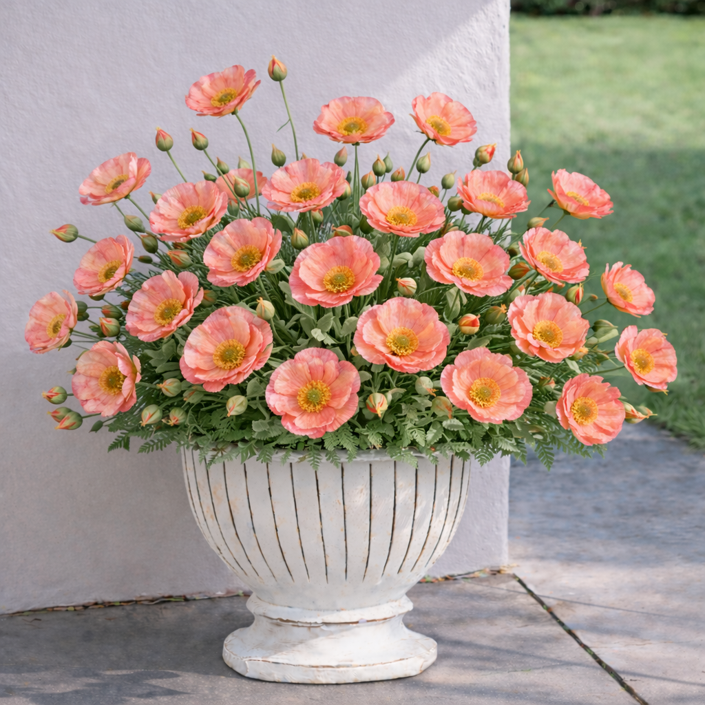 75% OFF 🔥 Delicate Faux Poppy Flowers — Light, Airy & Naturally Beautiful 🌸