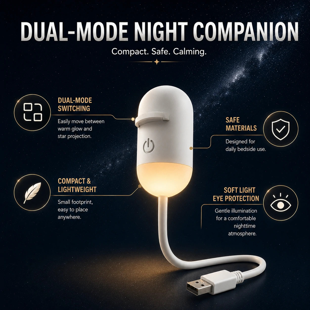 🚀 Save 70% Now-🌌 Aurora Galaxy Projector Lamp | Flexible Neck & Anywhere Projection 🌠