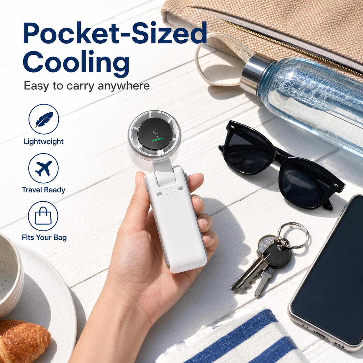 🔥Summer Cooling Sale 80% OFF-Portable Handheld Turbo Fan
