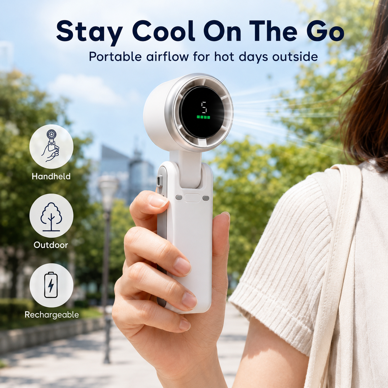🔥Summer Cooling Sale 80% OFF-Portable Handheld Turbo Fan