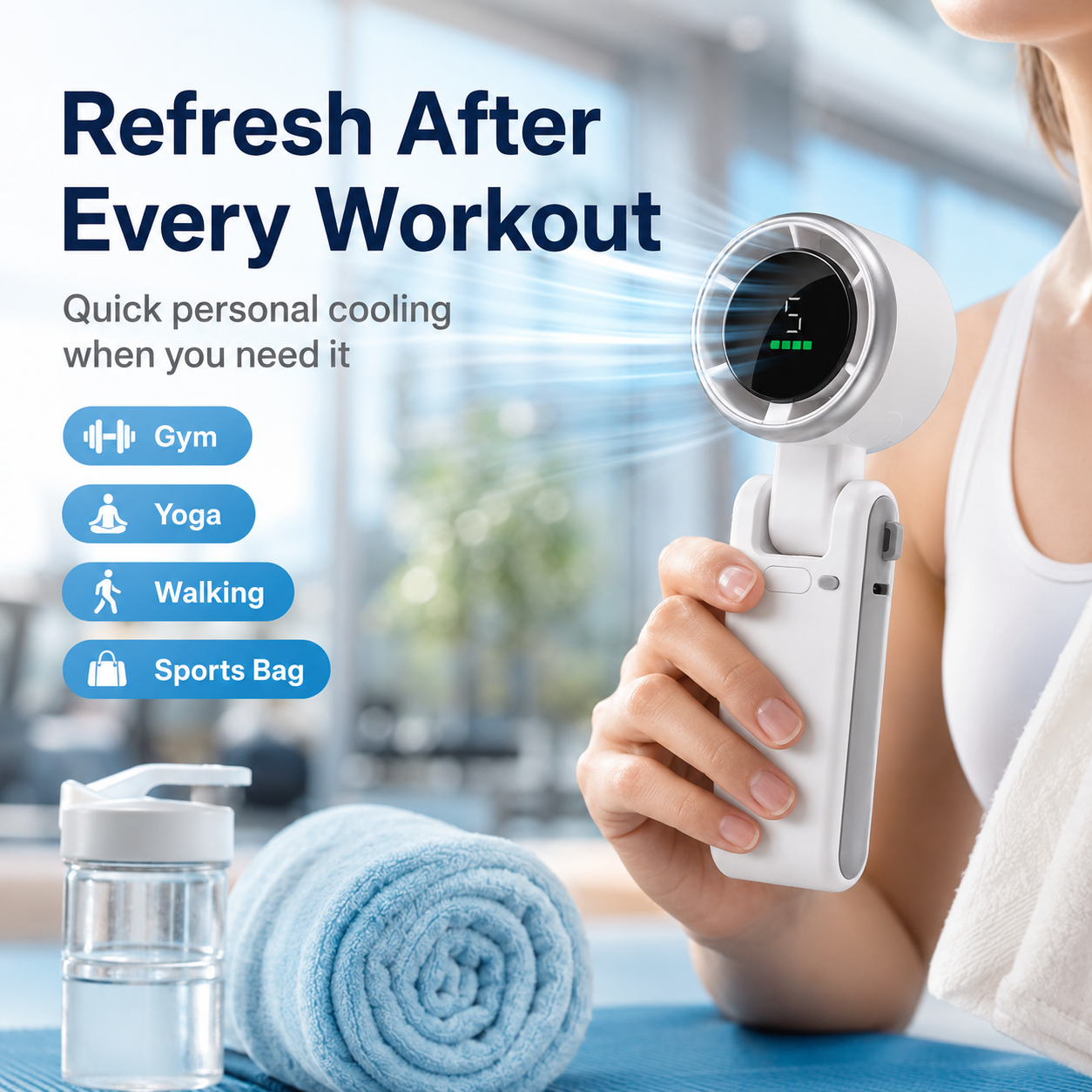 🔥Summer Cooling Sale 80% OFF-Portable Handheld Turbo Fan