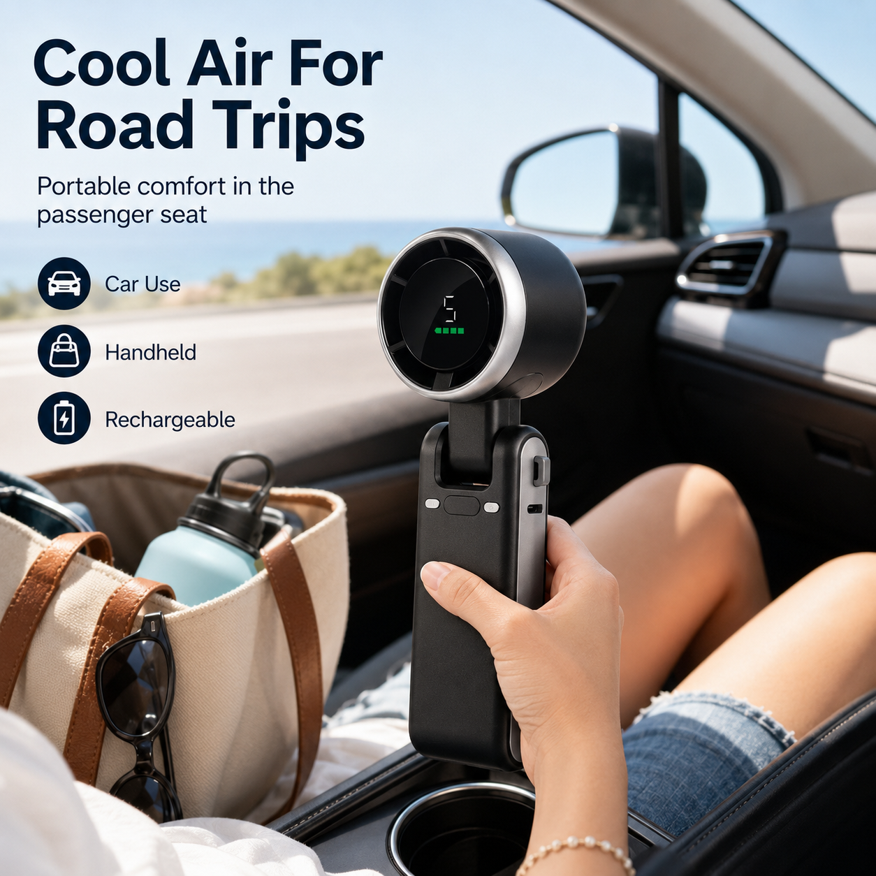 🔥Summer Cooling Sale 80% OFF-Portable Handheld Turbo Fan