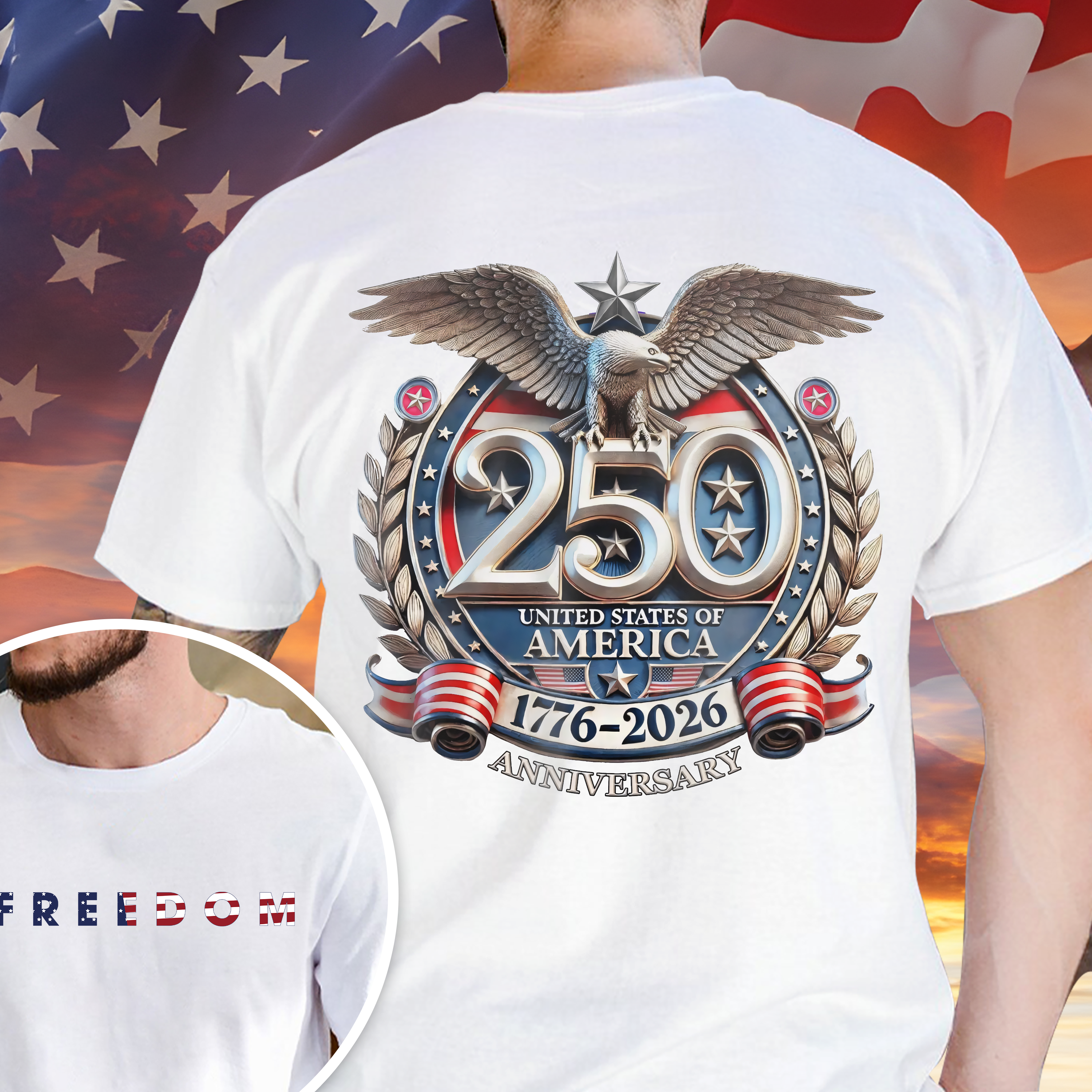 America 250 Anniversary Graphic T-Shirt