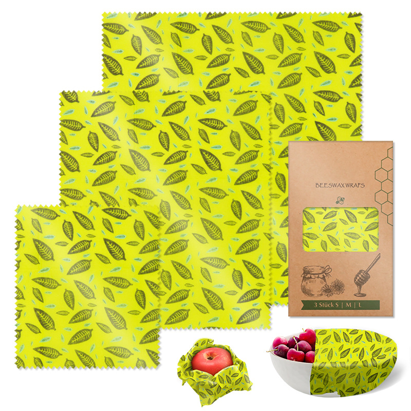 Beeswax Food Wraps: Honey Bees Set of 3