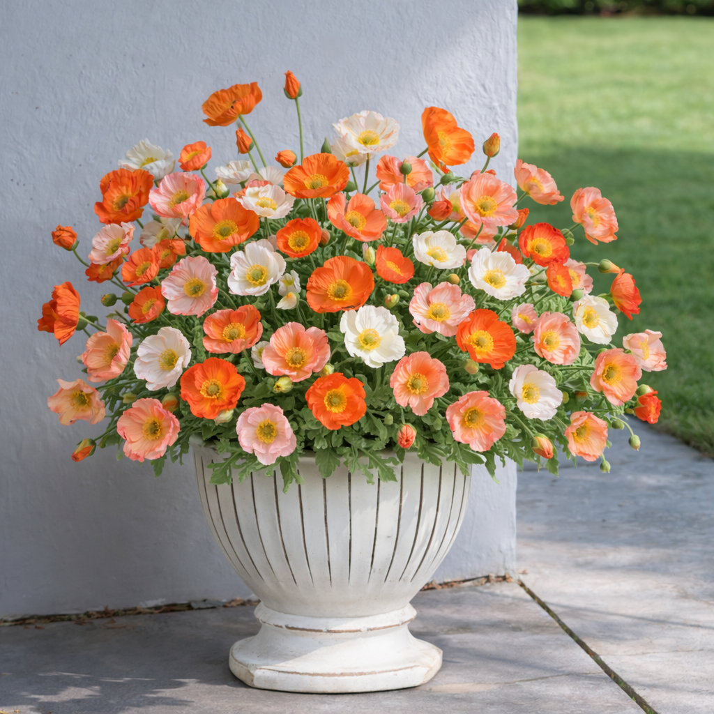 75% OFF 🔥 Delicate Faux Poppy Flowers — Light, Airy & Naturally Beautiful 🌸