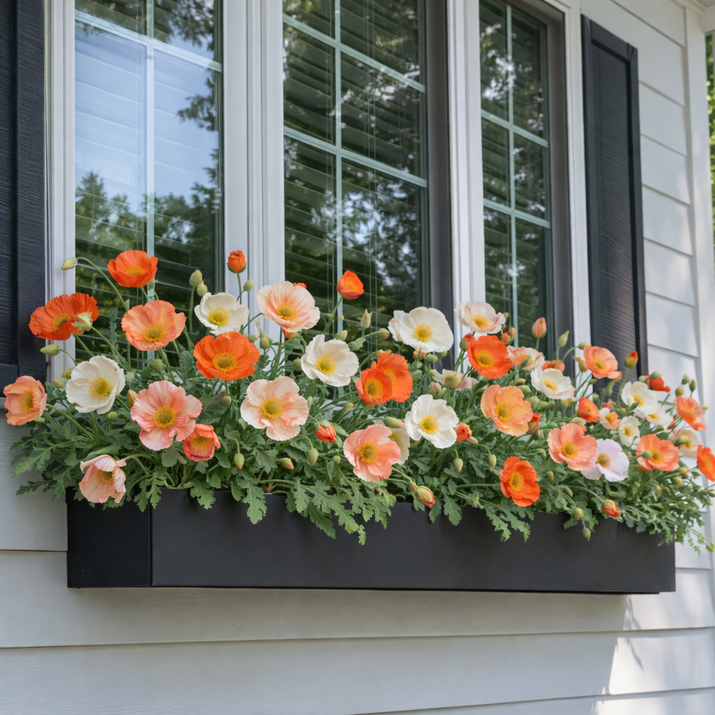 75% OFF 🔥 Delicate Faux Poppy Flowers — Light, Airy & Naturally Beautiful 🌸