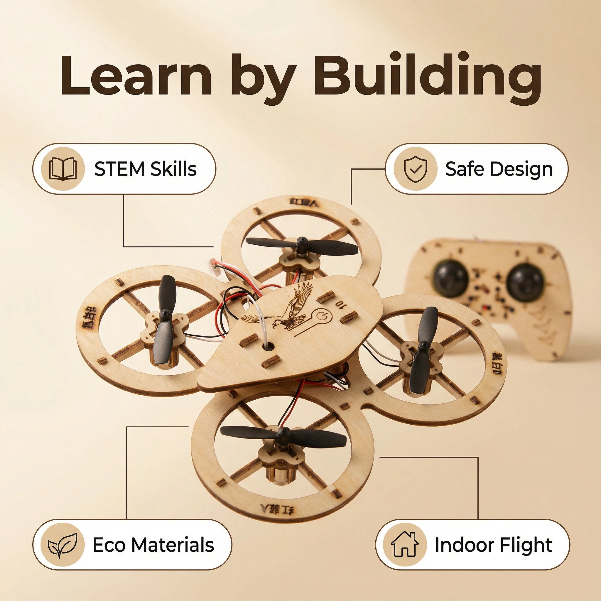 DIY Wooden Drone Building Kit