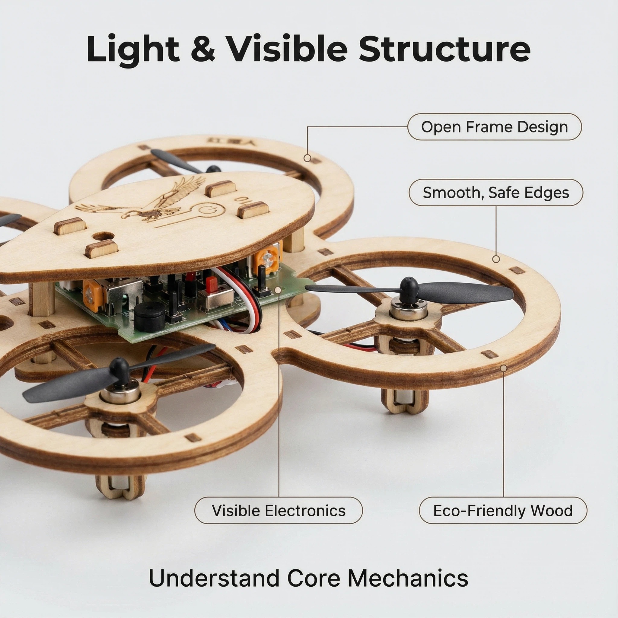 DIY Wooden Drone Building Kit