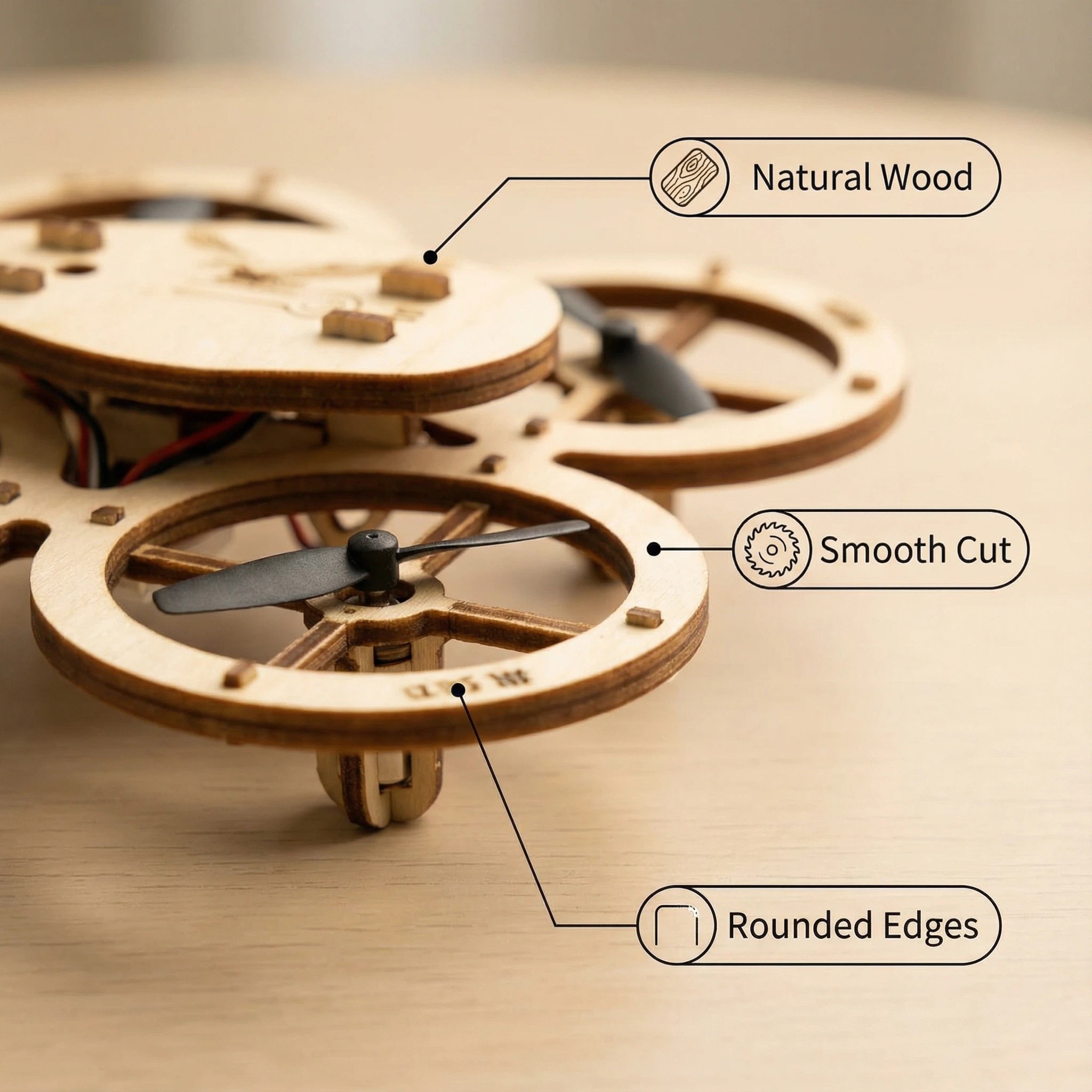 DIY Wooden Drone Building Kit