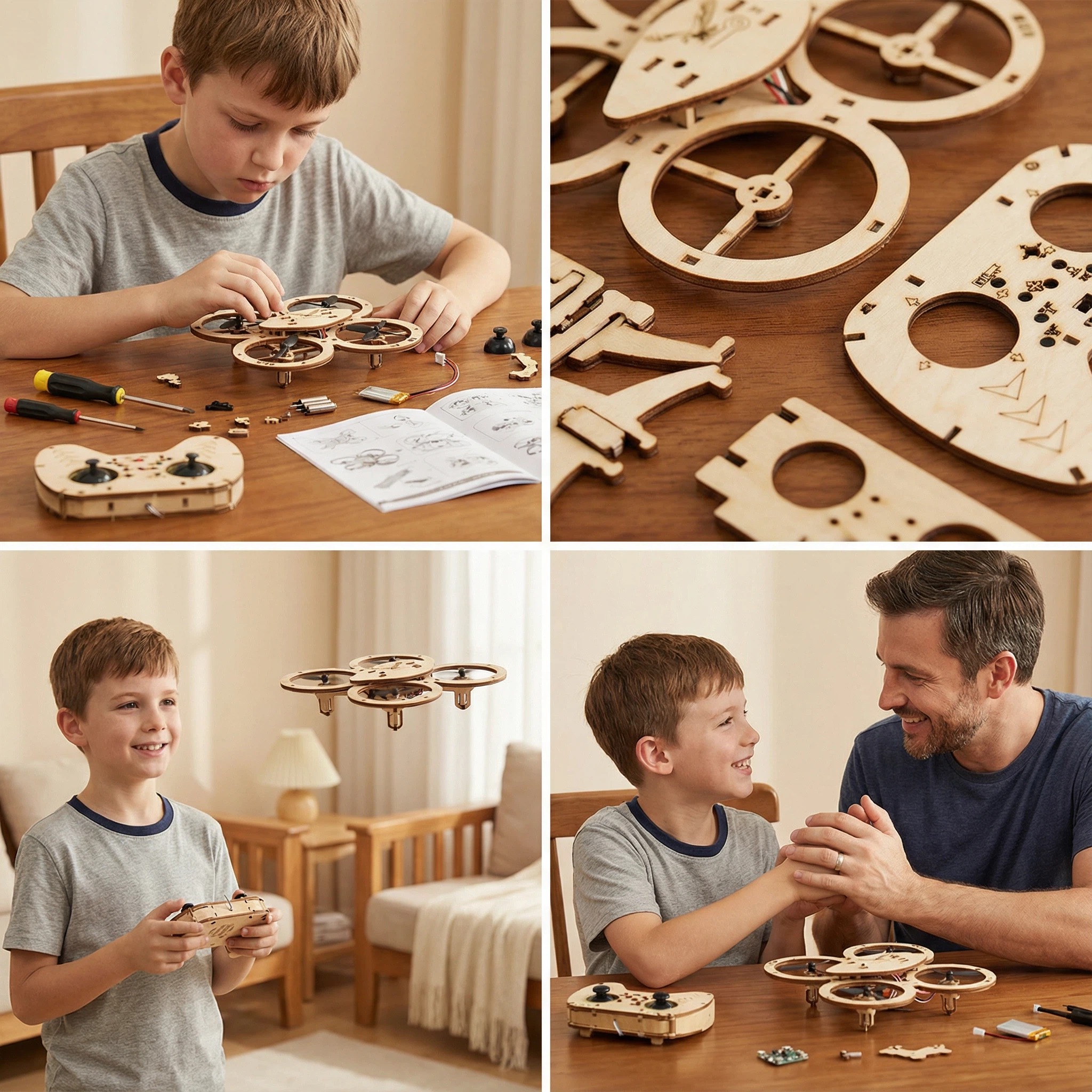 DIY Wooden Drone Building Kit