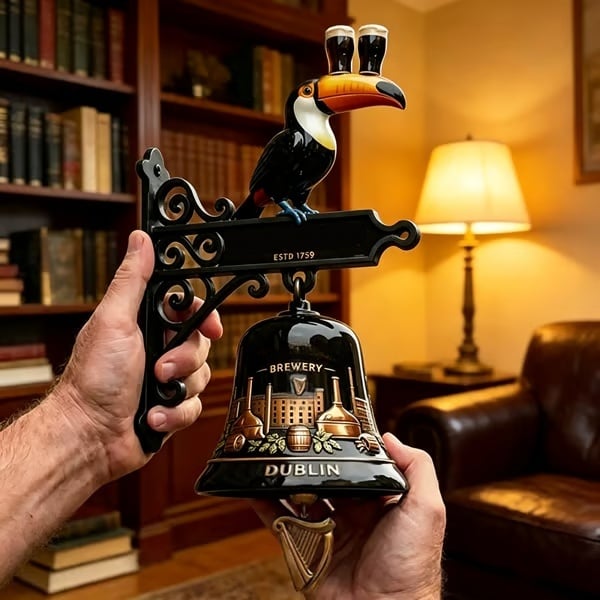 🔥HOT SALE 55% OFF🎉🍺Vintage Celtic Toucan Cast Iron Wall Bell – Classic Tavern Decor For Entry & Home Bar