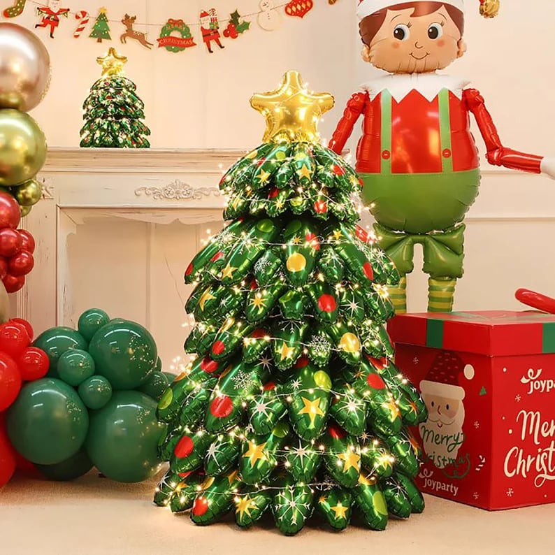 Early Black Friday Sale Buy 2 Get 1 Free 🎄4D Standing Large Christmas Tree Foil Balloon
