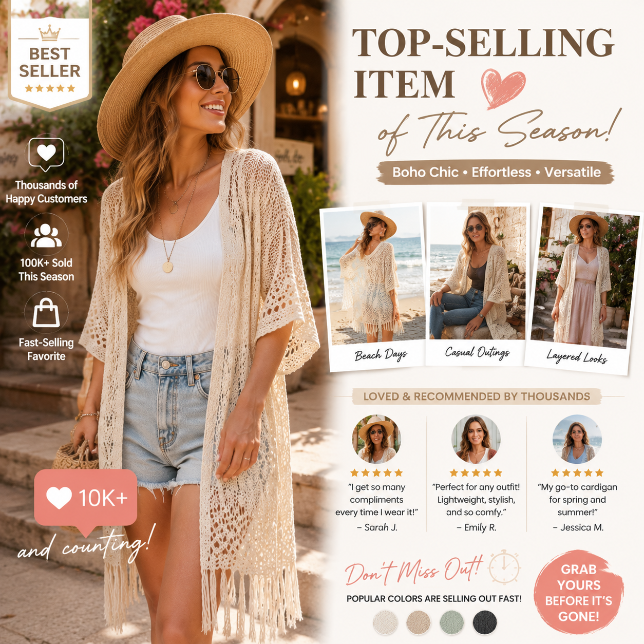 🔥Final Day Clearance 65% OFF🔥WOMEN'S LIGHTWEIGHT KNIT CARDIGAN