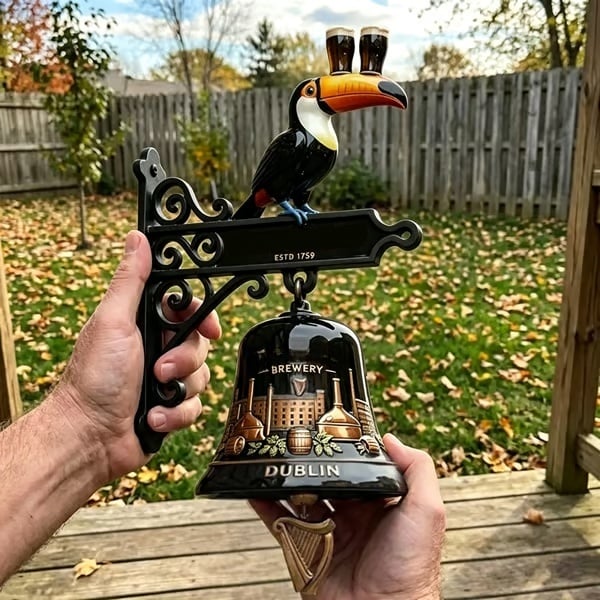 🔥HOT SALE 55% OFF🎉🍺Vintage Celtic Toucan Cast Iron Wall Bell – Classic Tavern Decor For Entry & Home Bar