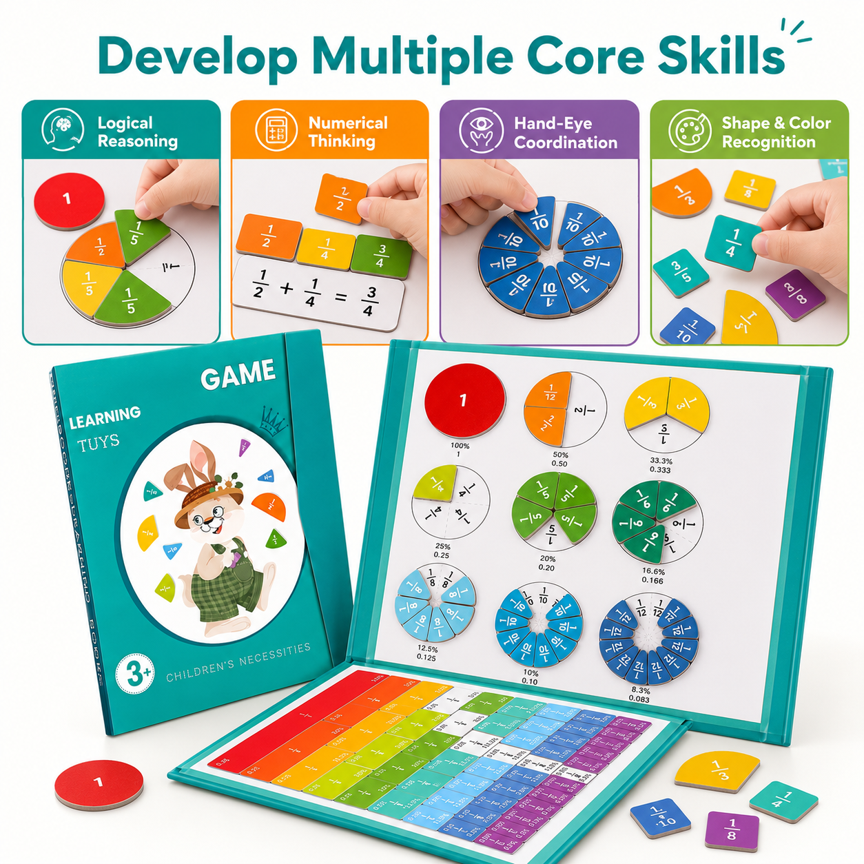 🔥Last Day 48% OFF-⭐ STEM Magnetic Math Master Set - 102 pcs! ⭐