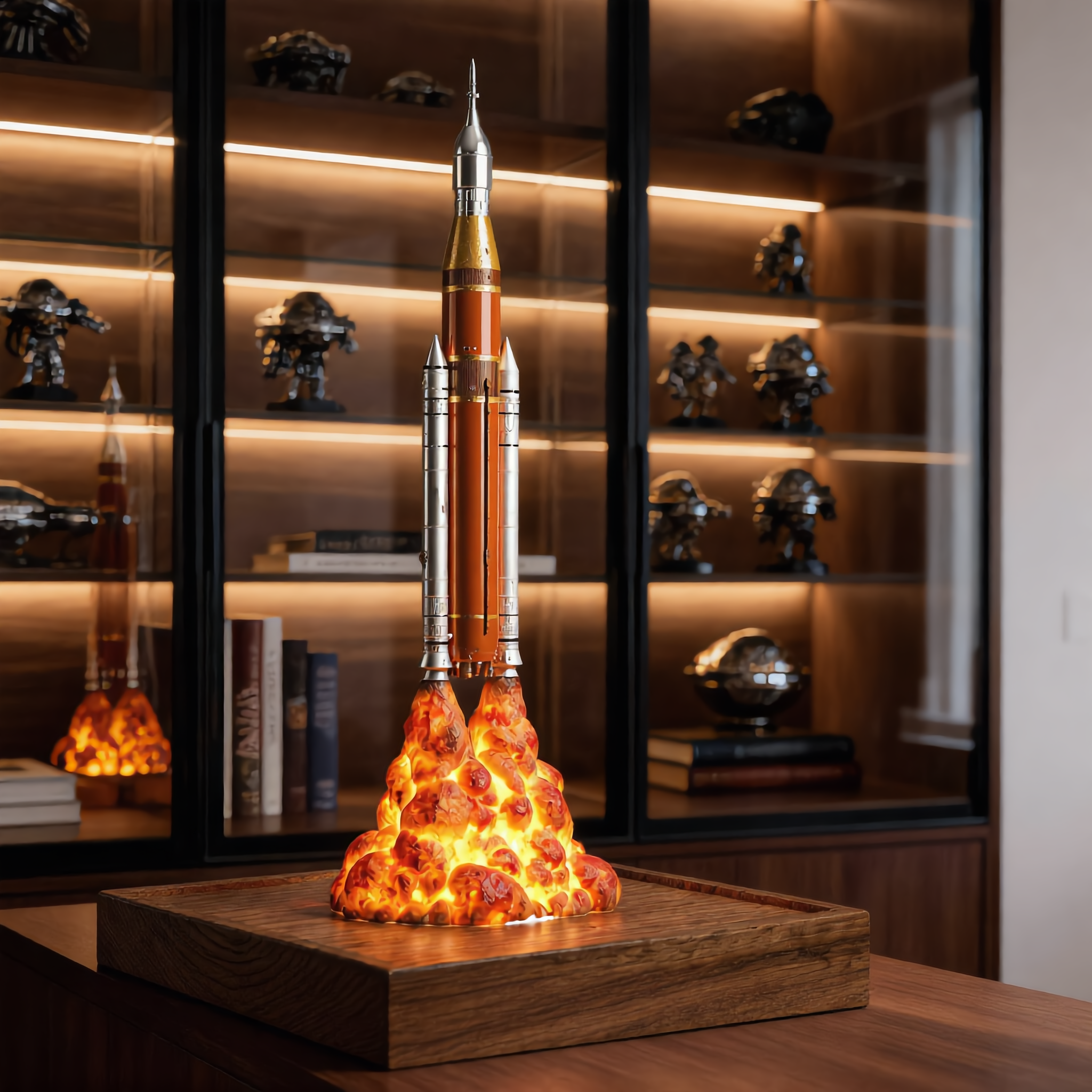 Handmade Rocket Launch Light