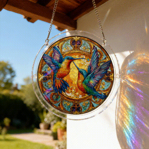 Colorful sunlight effect suncatcher