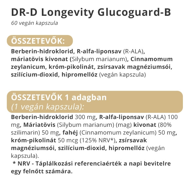 Glucoguard-B • Berberin kiegészítő a vércukorszint szabályozására