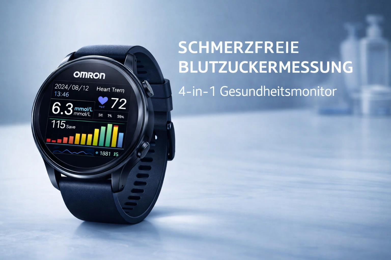 OMRON Smart GlucoWatch Pro - Intelligentes Blutzuckermessger&auml;t