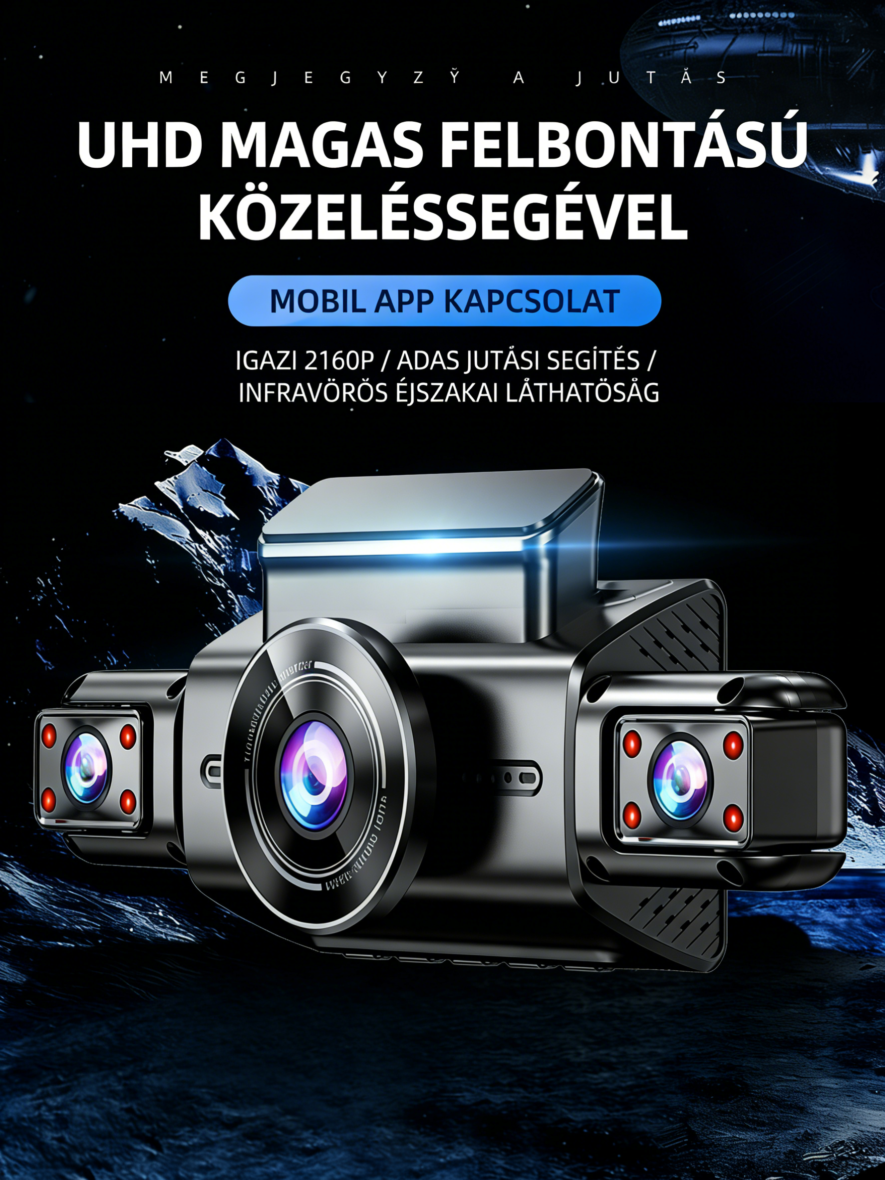 Garmin 2026 Négykamerás Panoráma Autós Kamerarendszer — Maximális Védelem és Okos Vezetés, Minden Egyes Úton