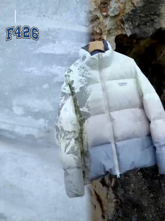 🌬️🎨 Con la transformación estacional, la percepción de la temperatura hace que los abrigos de plumas florezcan con un estilo colorido y elegante.