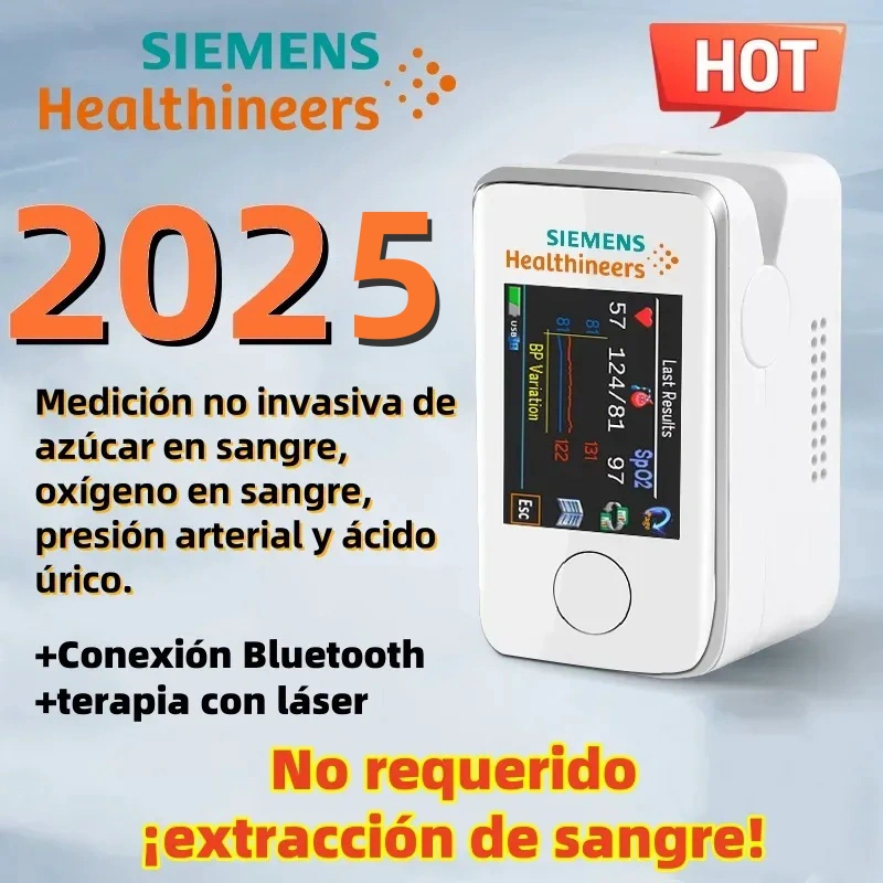 ✨Innovación en tecnología de investigación médica: producto más vendido en 2024: medidor de glucosa en sangre portátil, indoloro y no invasivo de Siemens, multifuncional para proteger la salud💖